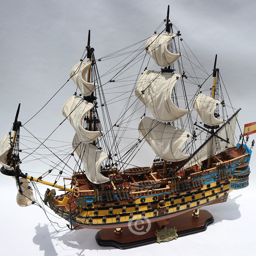 Tall Ship San Felipe Painted Model