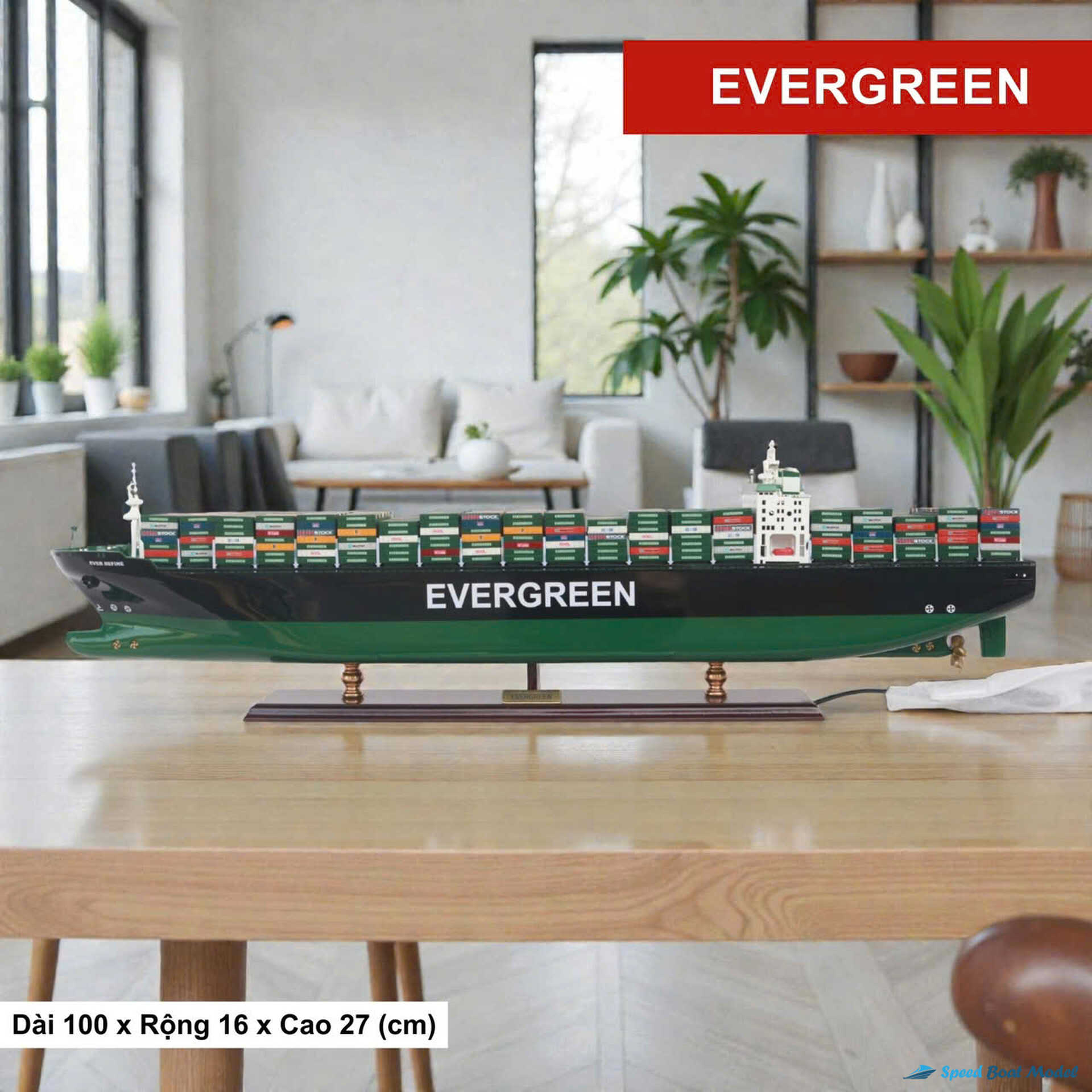 Evergreen Commercial Ship Model Speed Boad Model