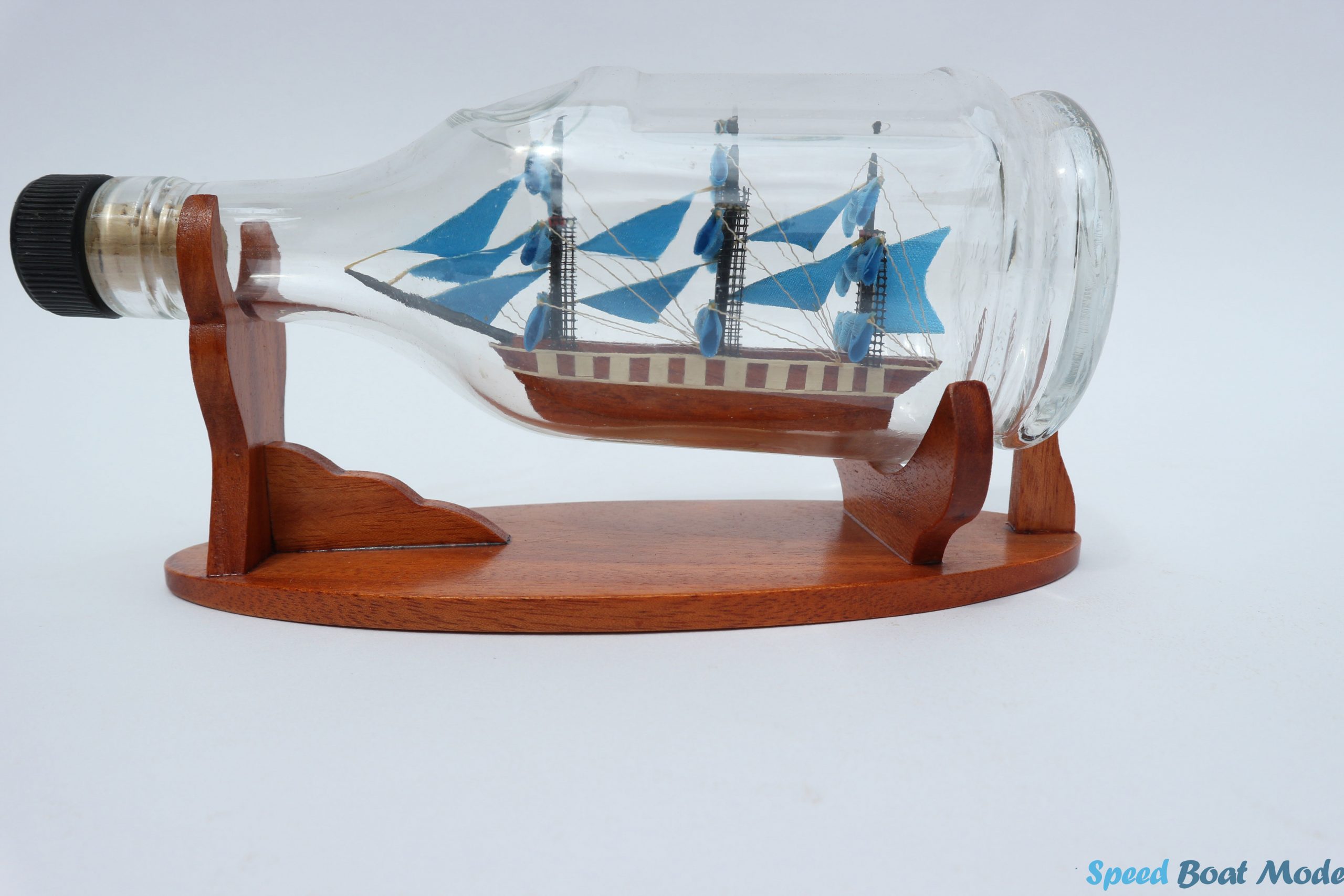 Ship In Hennessy Wine Bottles Boat Model 10.2"
