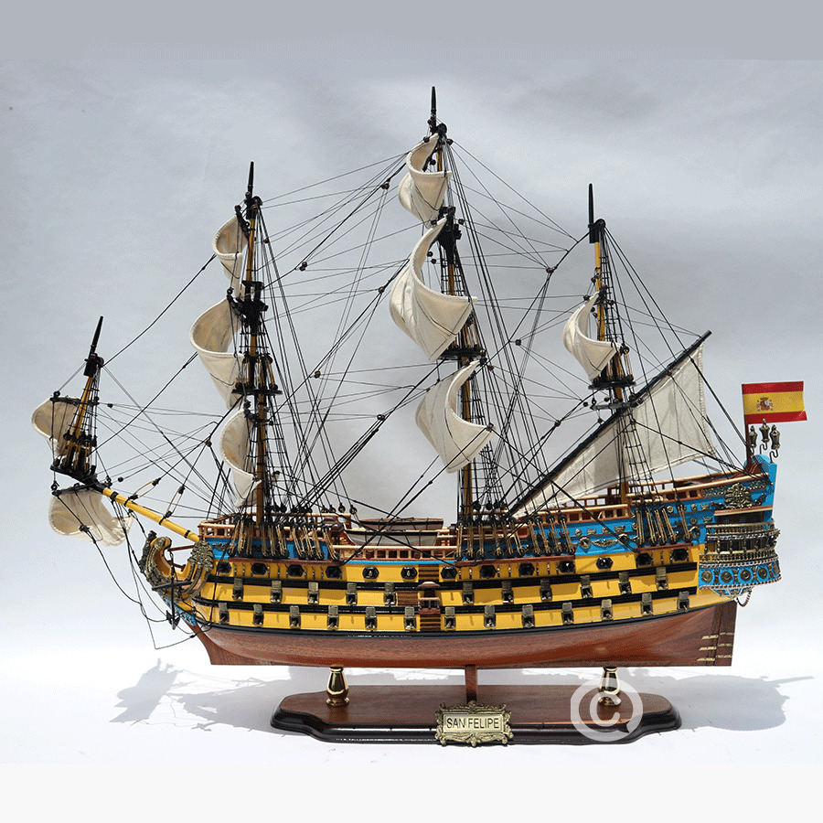 Tall Ship San Felipe Painted Model