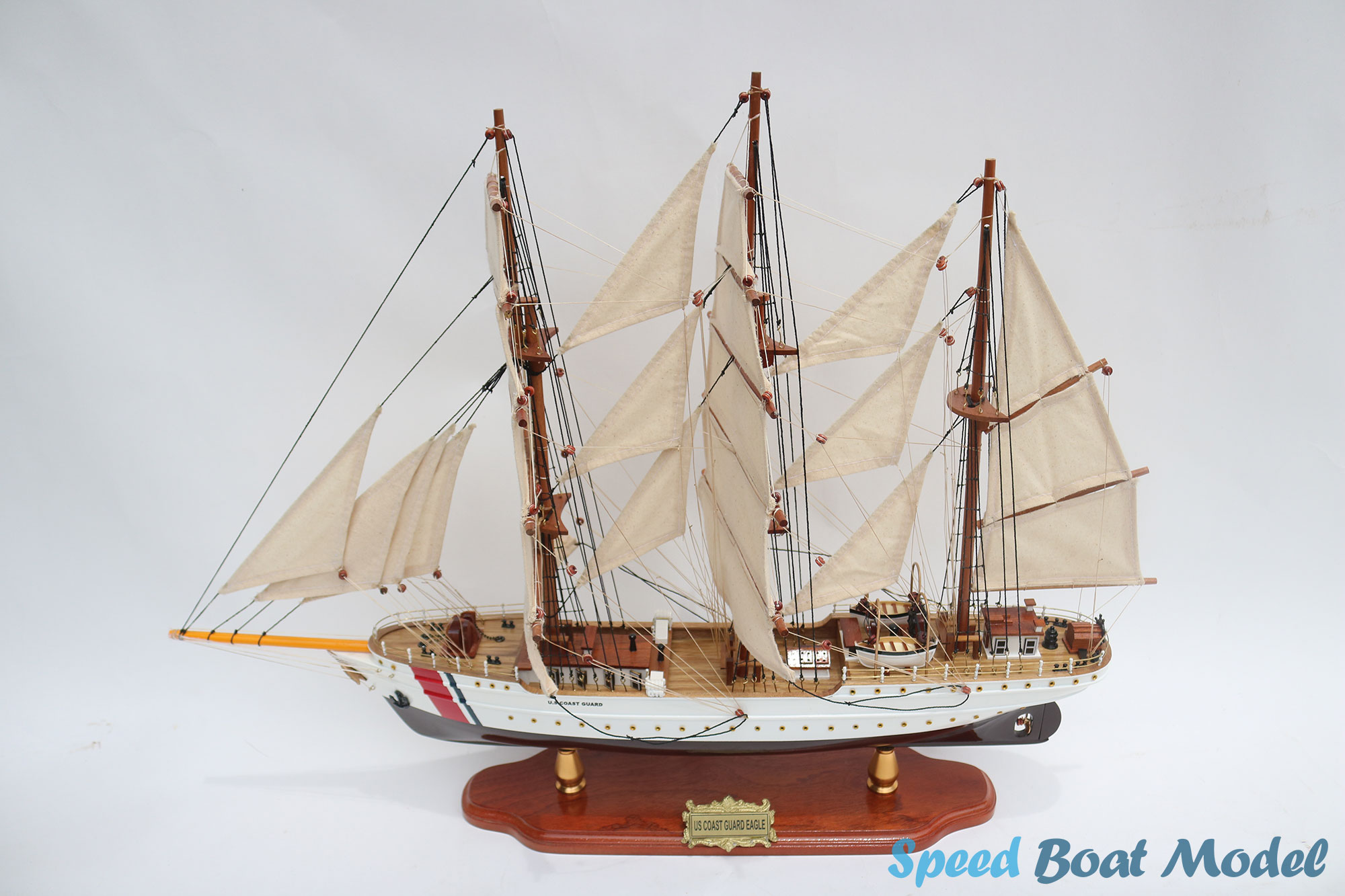 Us Coast Guard Eagle Tall Ship Model 31.4" 11 Us Coast Guard Eagle Tall Ship Model 35.4