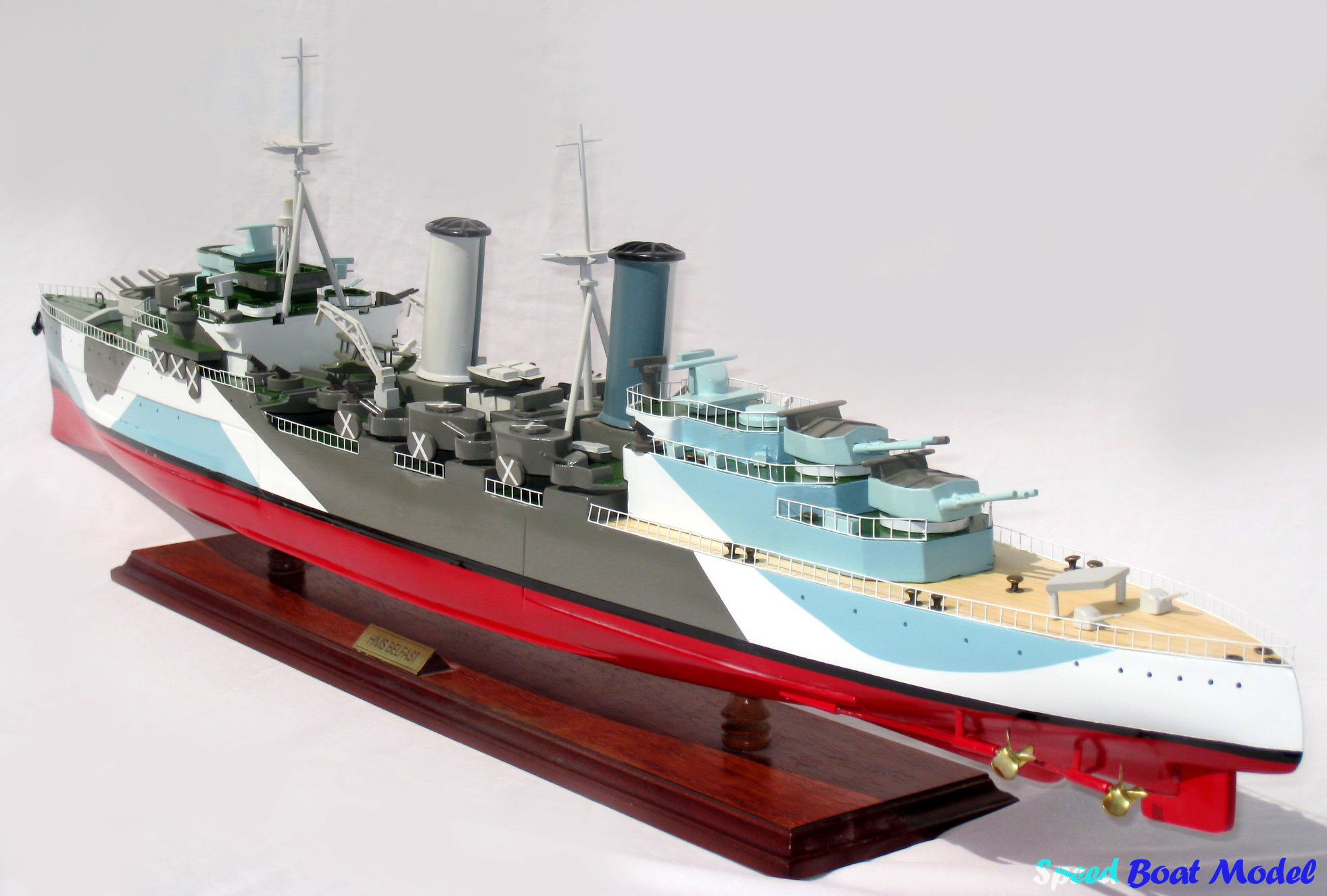 Hms Belfast Warship Model 39"