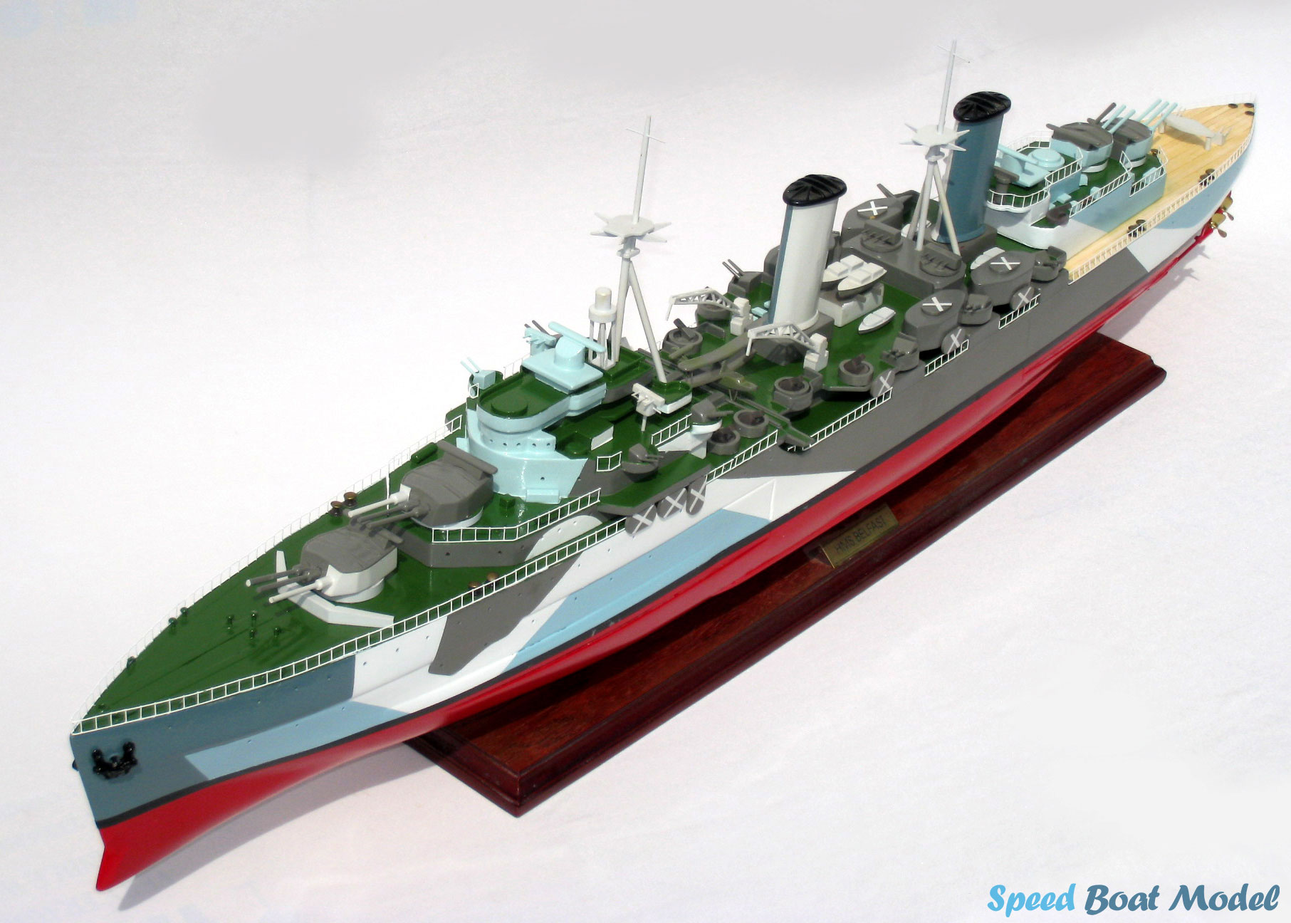 Hms Belfast Warship Model 39"