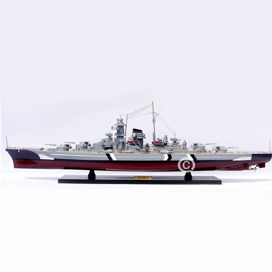 Bismarck Warship Model Lenght 100