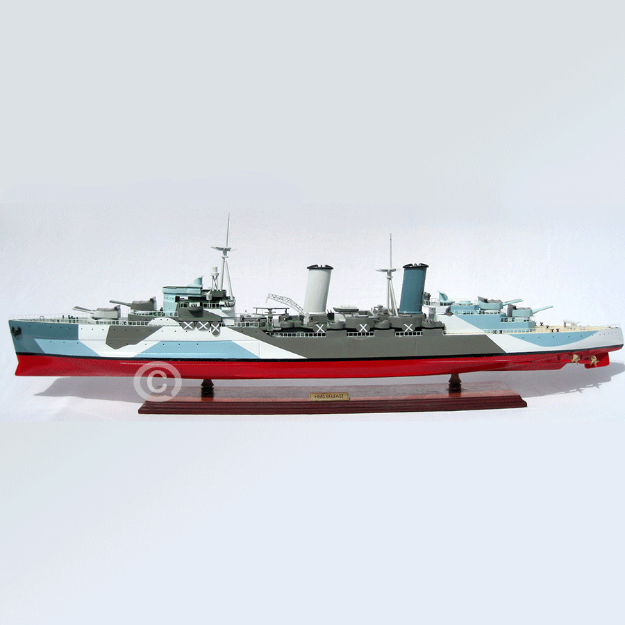 Hms Belfast Warship Model Lenght 99