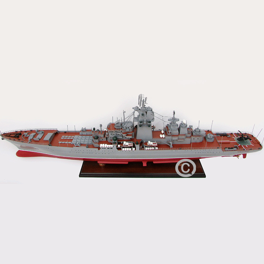 Pyotr Velikiy Russian Warship Model Length 100 cm