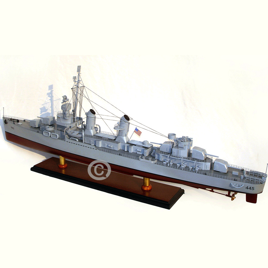 Uss Fletcher Warship Model Lenght 100