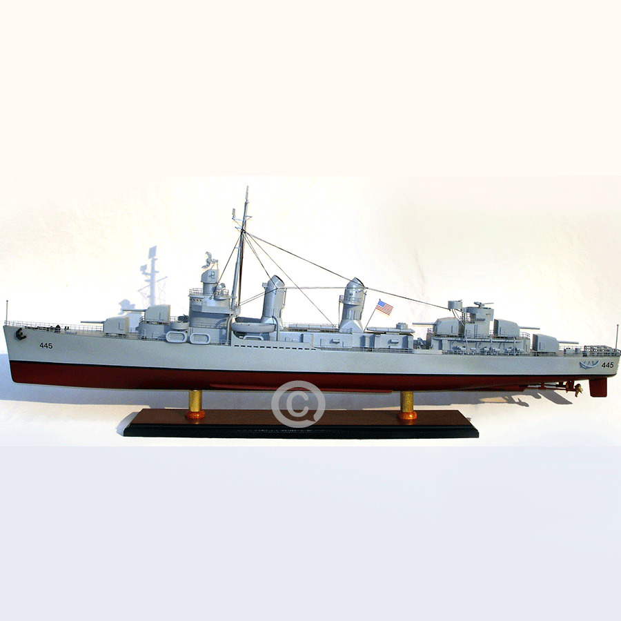 Uss Fletcher Warship Model Lenght 100