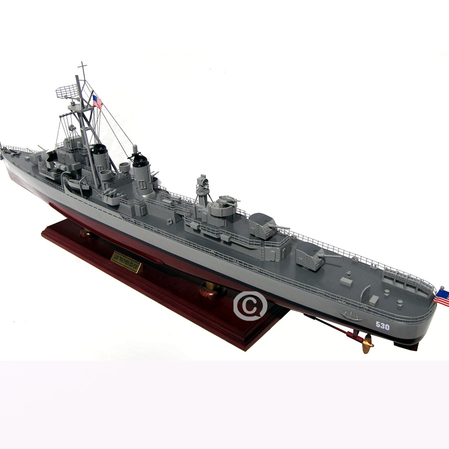 Uss Trathen Dd-530 Warship Model 31.5"