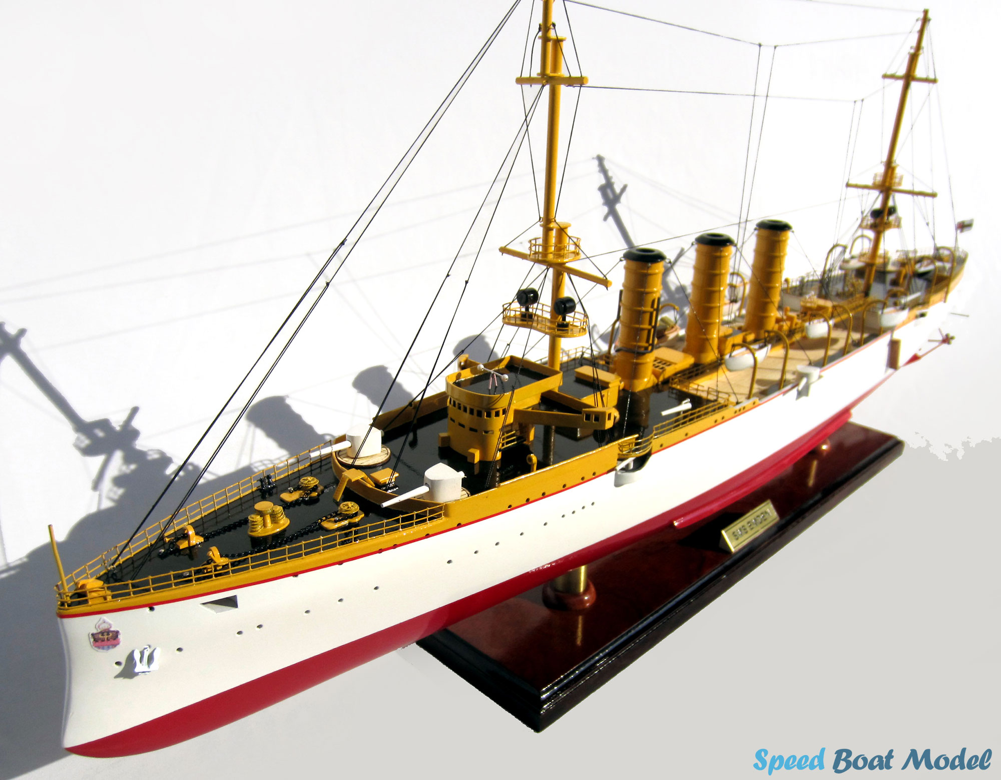 Sms Emden Warship Model 33"