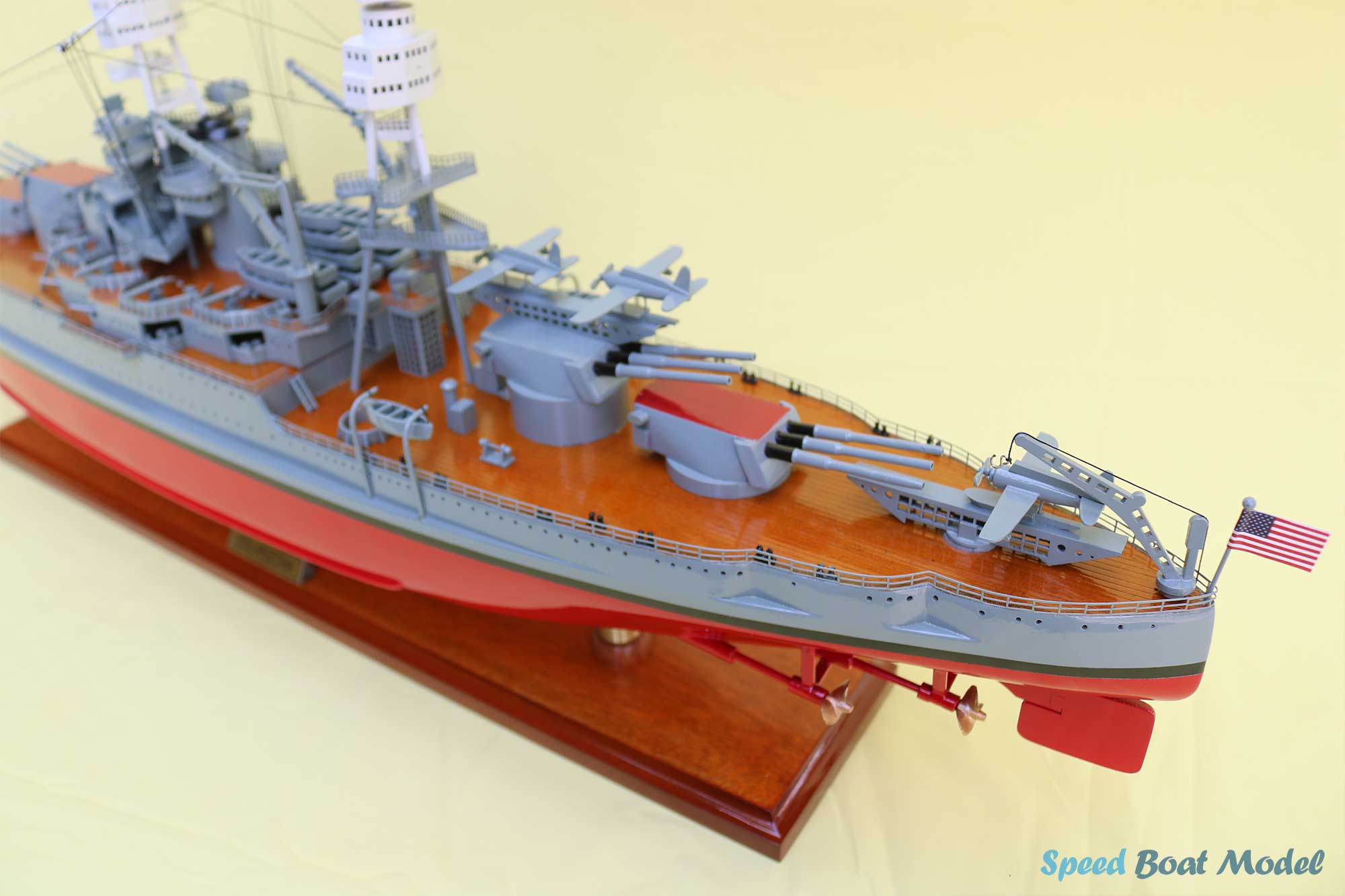 Uss Arizona Battleship Model 39.3" - War Ship Model
