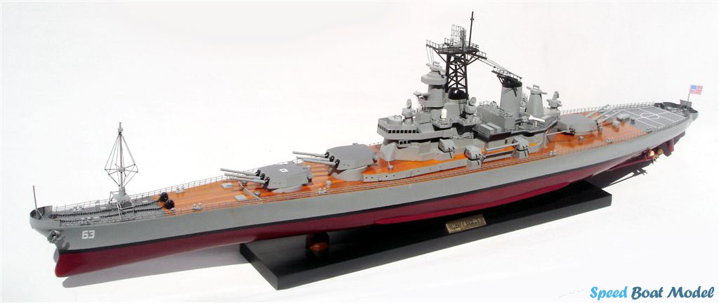 Uss Missouri (Bb-63) Warship Model 39.3" 16 Uss Missouri (bb-63) Warship Model 39.3