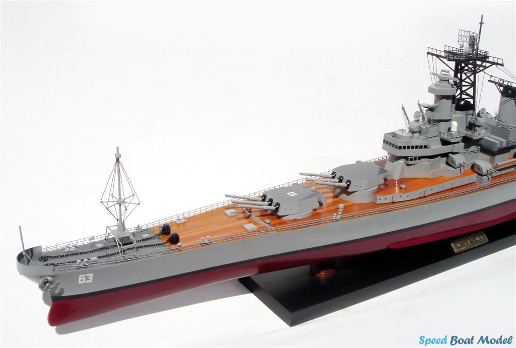 Uss Missouri (Bb-63) Warship Model 39.3" 13 Uss Missouri (bb-63) Warship Model 39.3