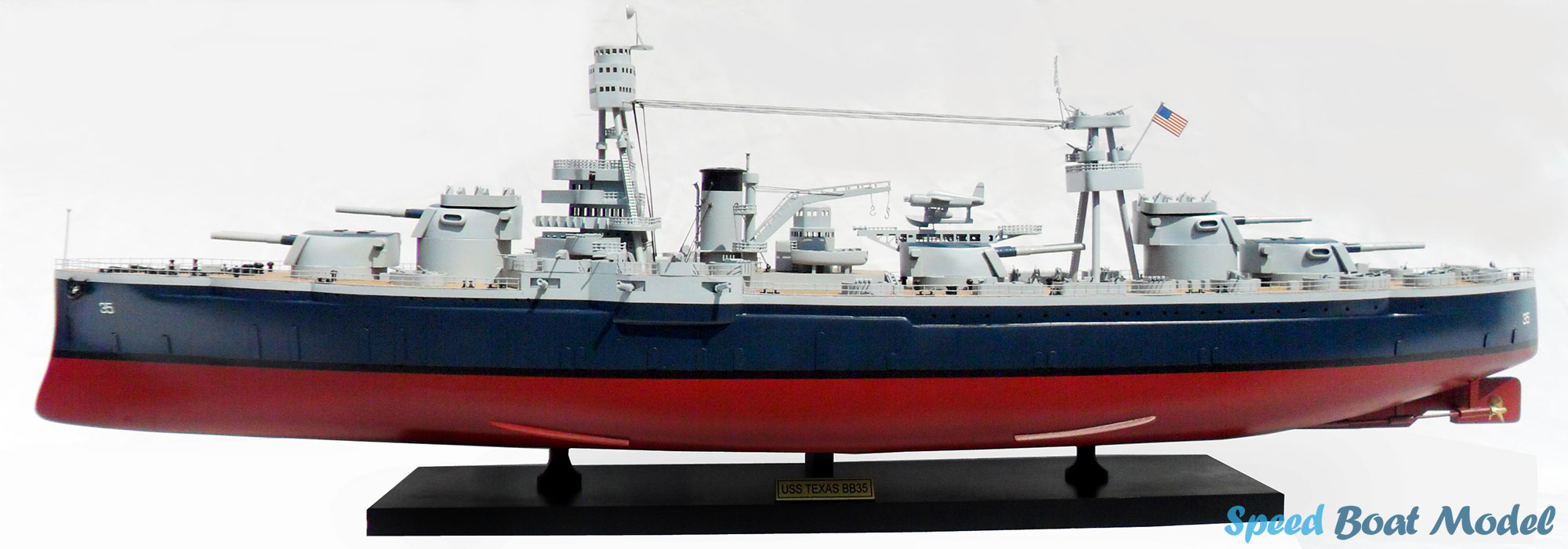 Uss Texas (Bb-35) Warship Model