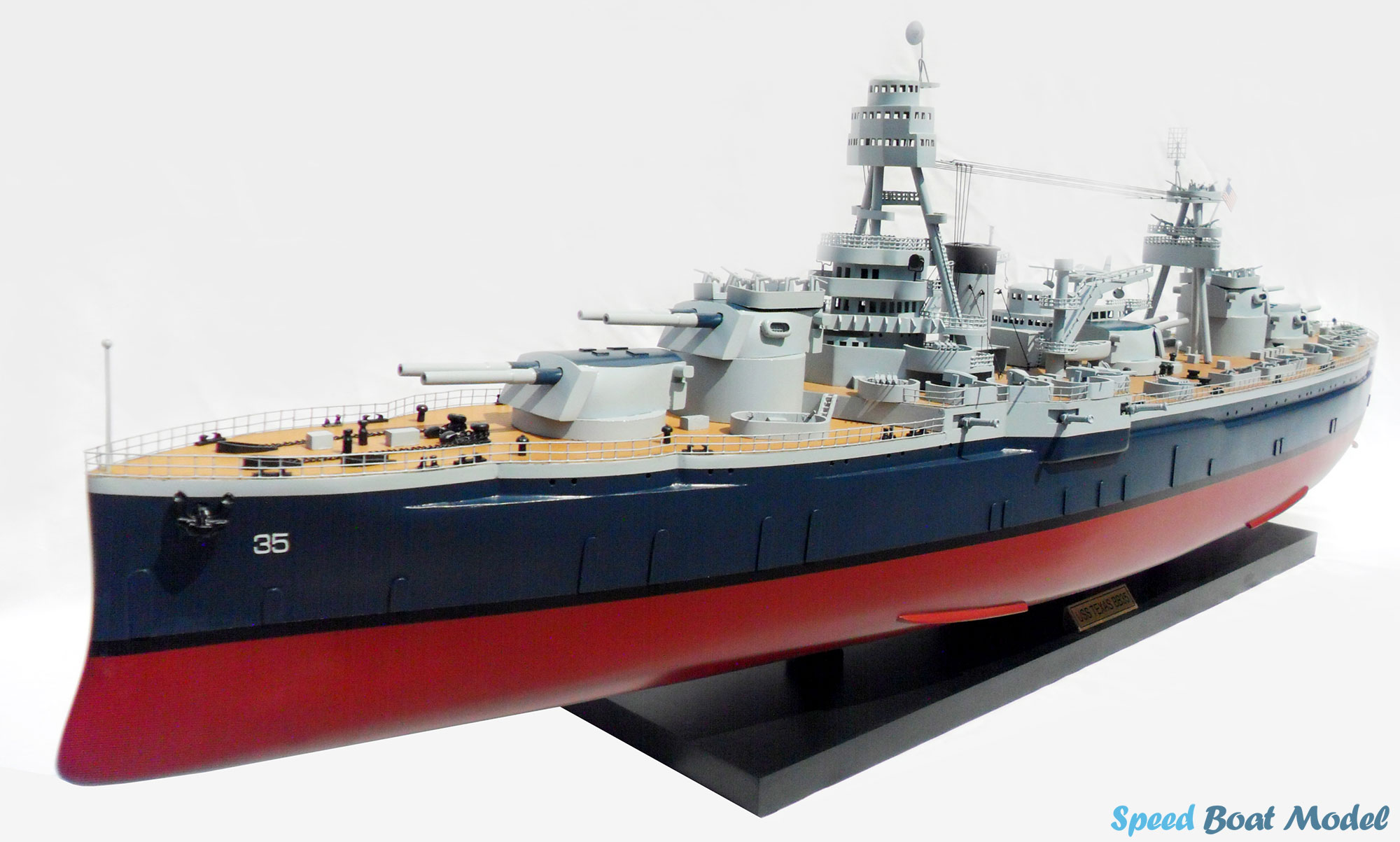 Uss Texas (Bb-35) Warship Model