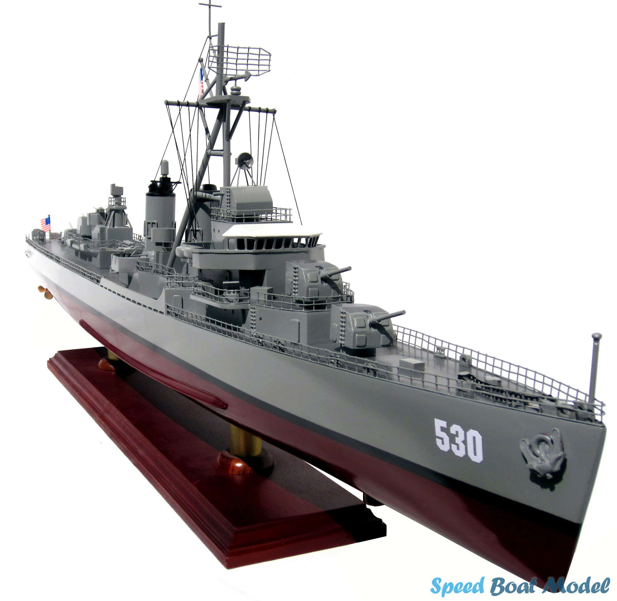 Uss Trathen Dd-530 Warship Model 31.5"