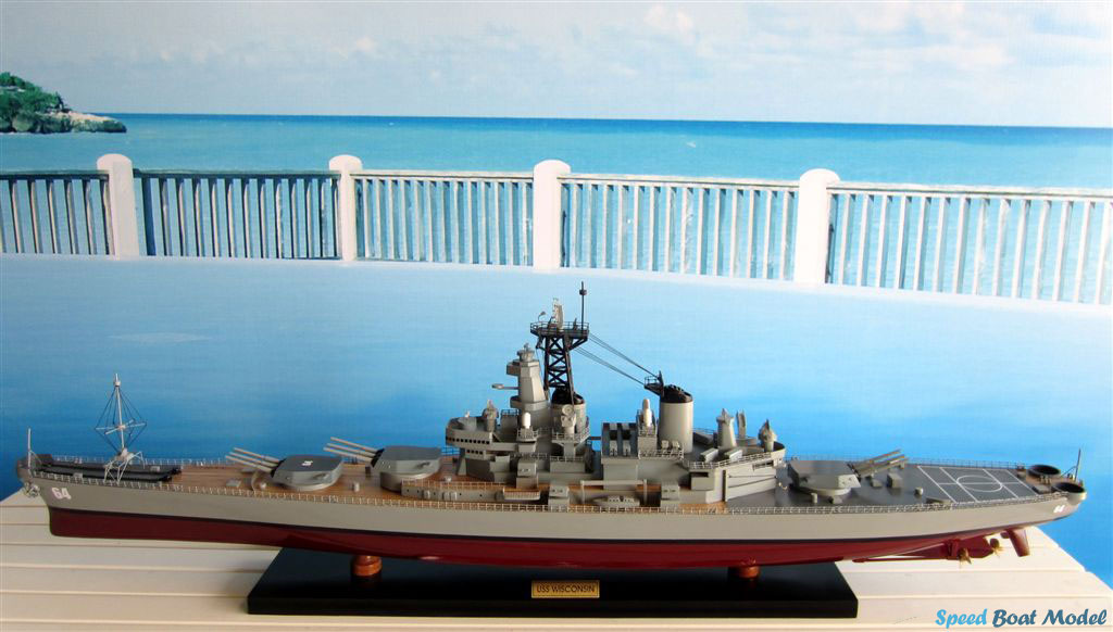 Uss Wisconsin Warship Model 39.3"