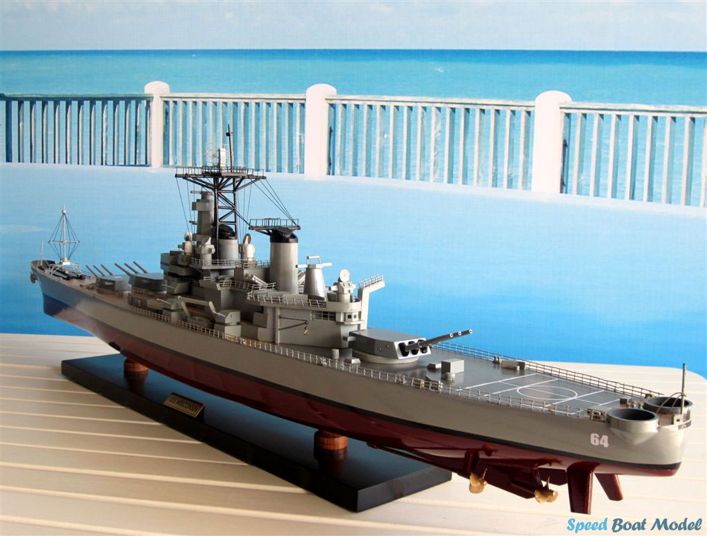 Uss Wisconsin Warship Model 39.3"