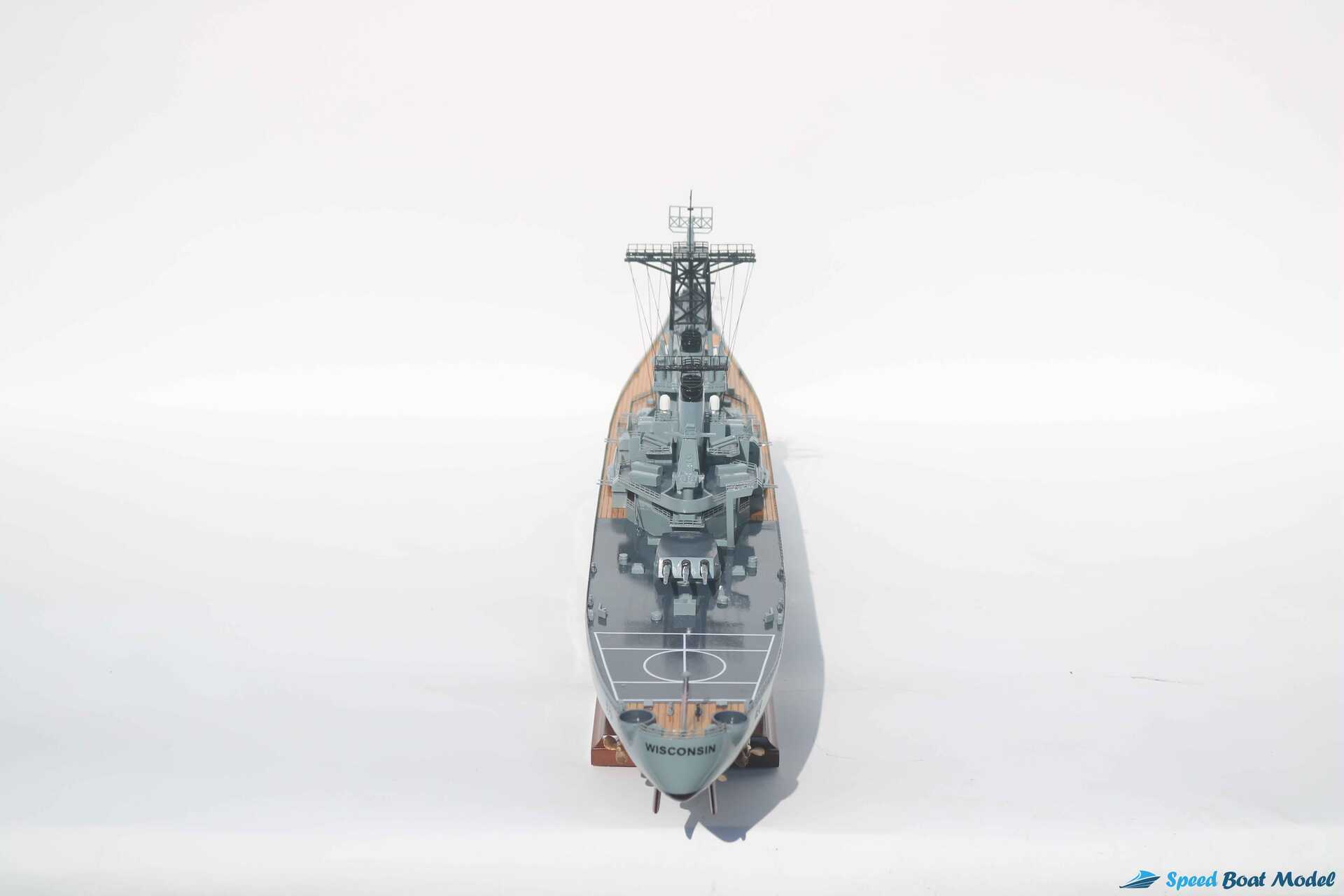 Uss Wisconsin Warship Model (4) Speed Boad Model Uss Wisconsin Warship Model (4) Speed Boad Model