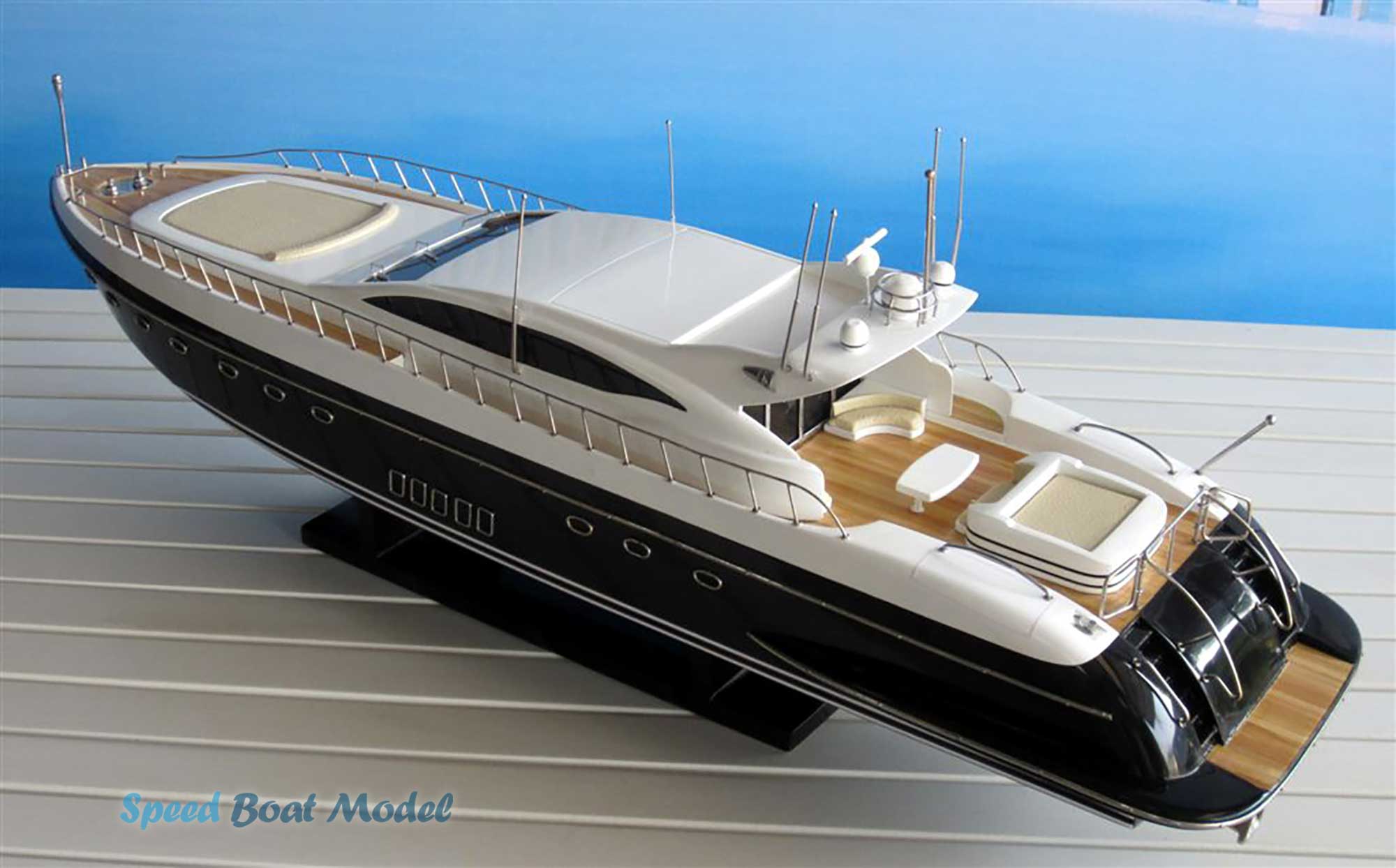 Mangusta 108 (Black Hull) Modern Yacht Model 34.2"