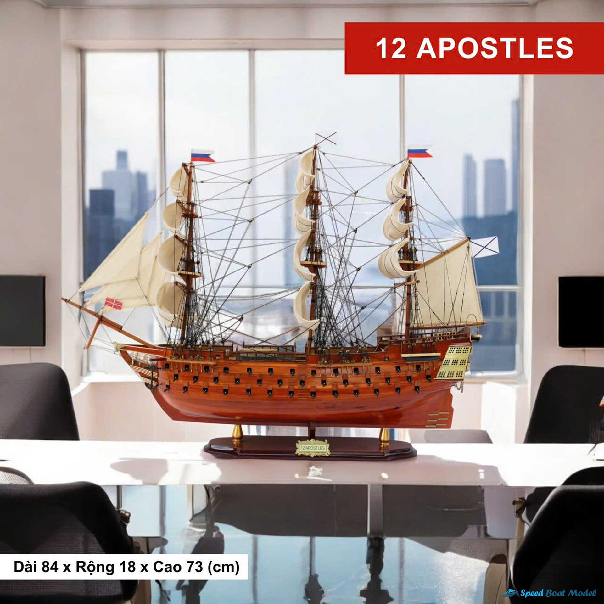 12 Apostles Tall Ship Model Speed Boad Model