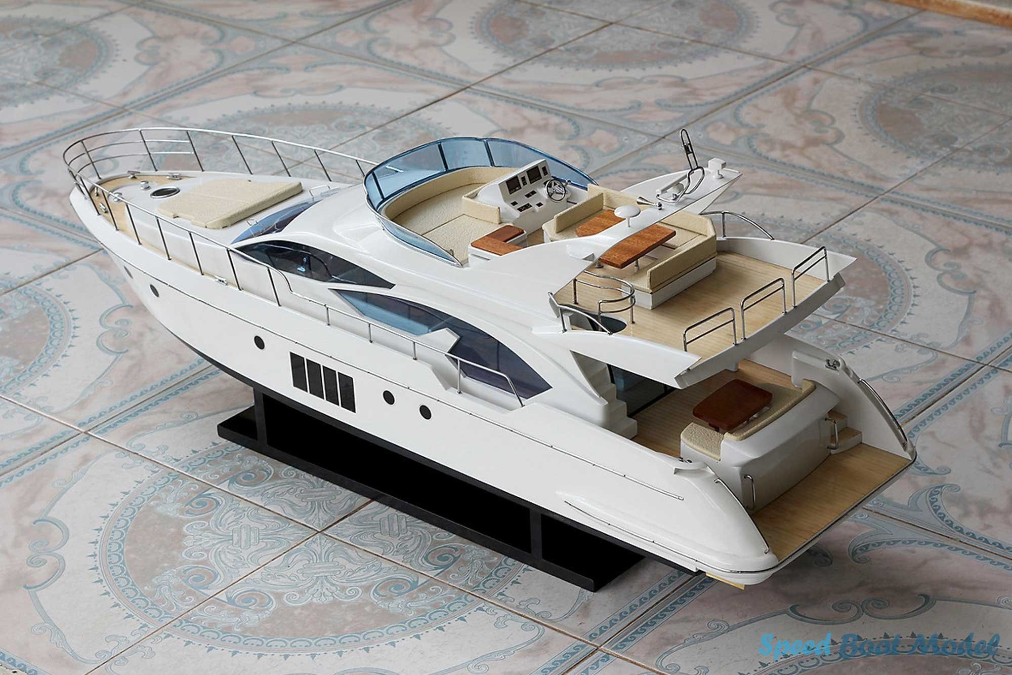 Azimut 70 Modern Yatch Model - Wooden Boat Model