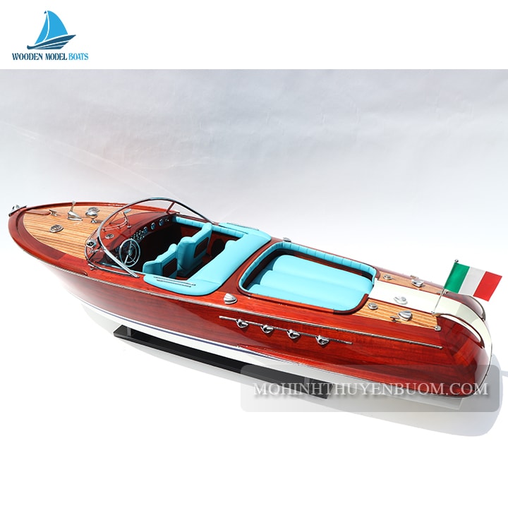 Classic Speed Boat Riva Aquarama Blue Model