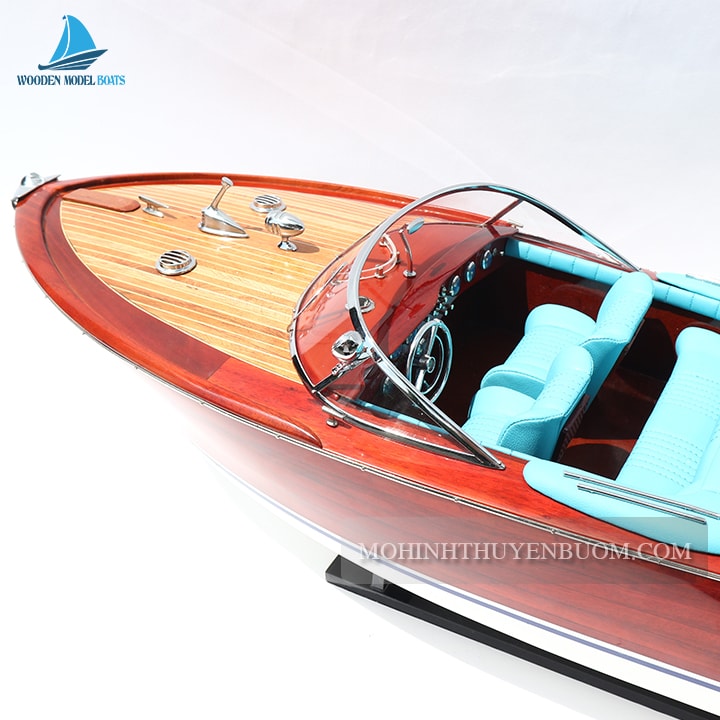 Classic Speed Boat Riva Aquarama Blue Model