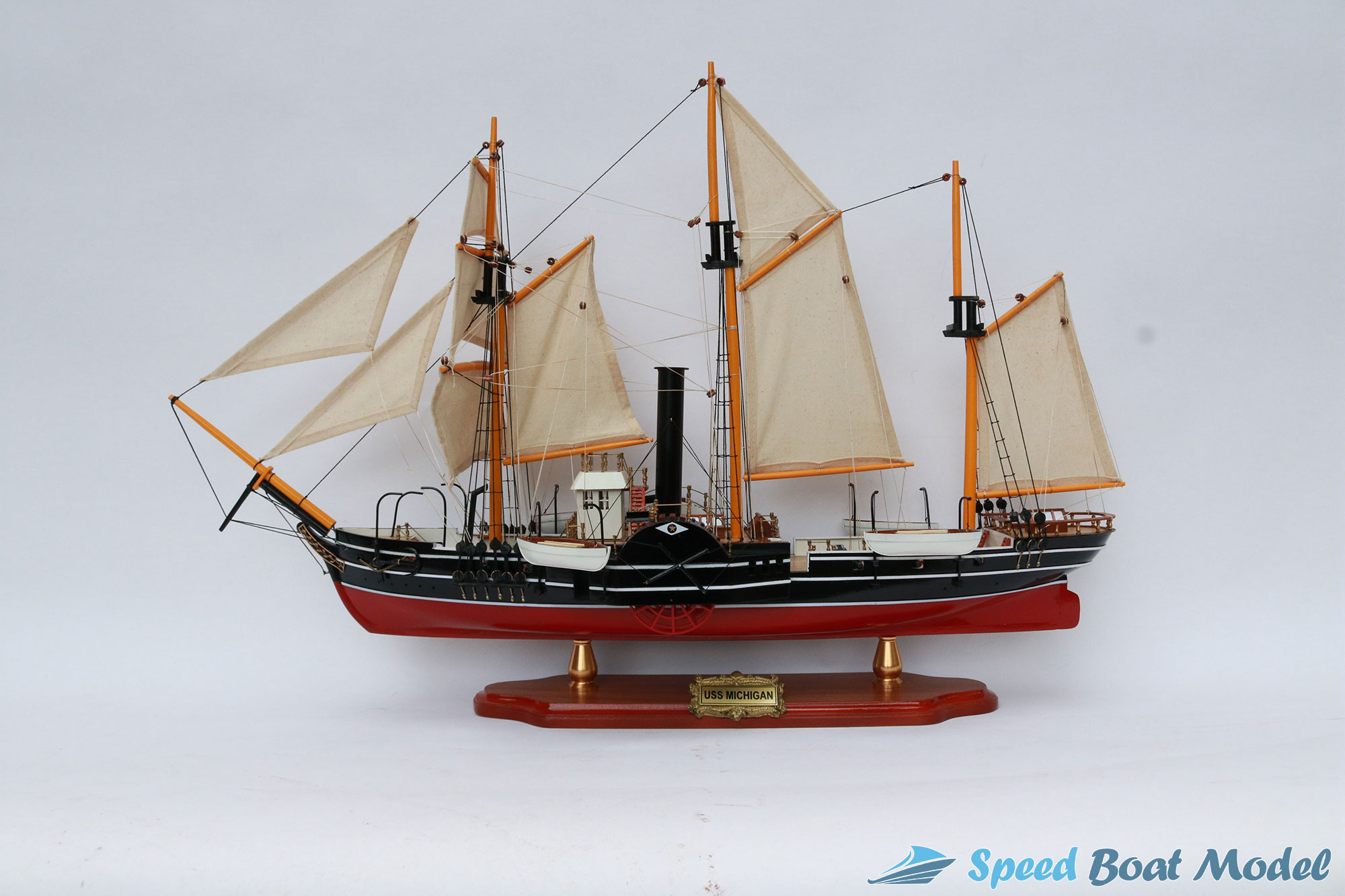 Uss Michigan Tall Ship Model 31.5