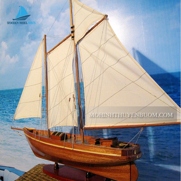 Sailing Boat America Wood Model