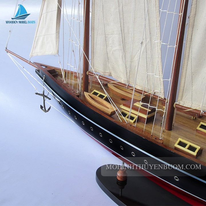 Sailing Boat Atlantic Painted Model