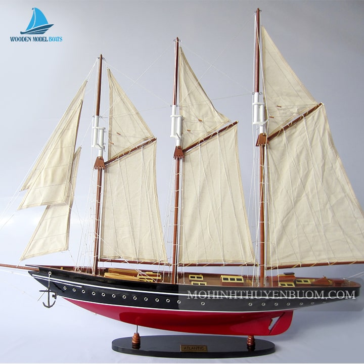 Sailing Boat Atlantic Painted Model