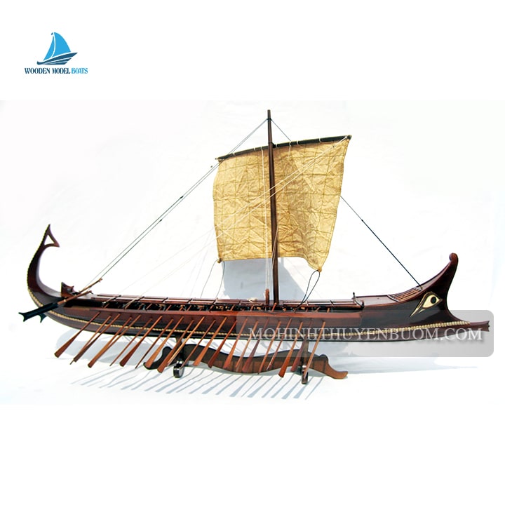 Traditional Boat Bireme Model Lenght 80