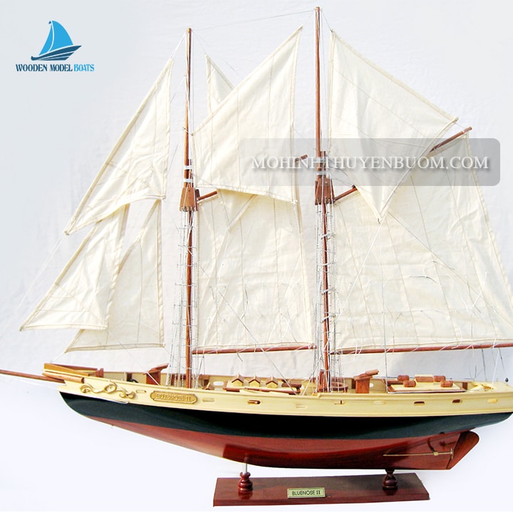 Sailing Boat Bluenose II Painted Model
