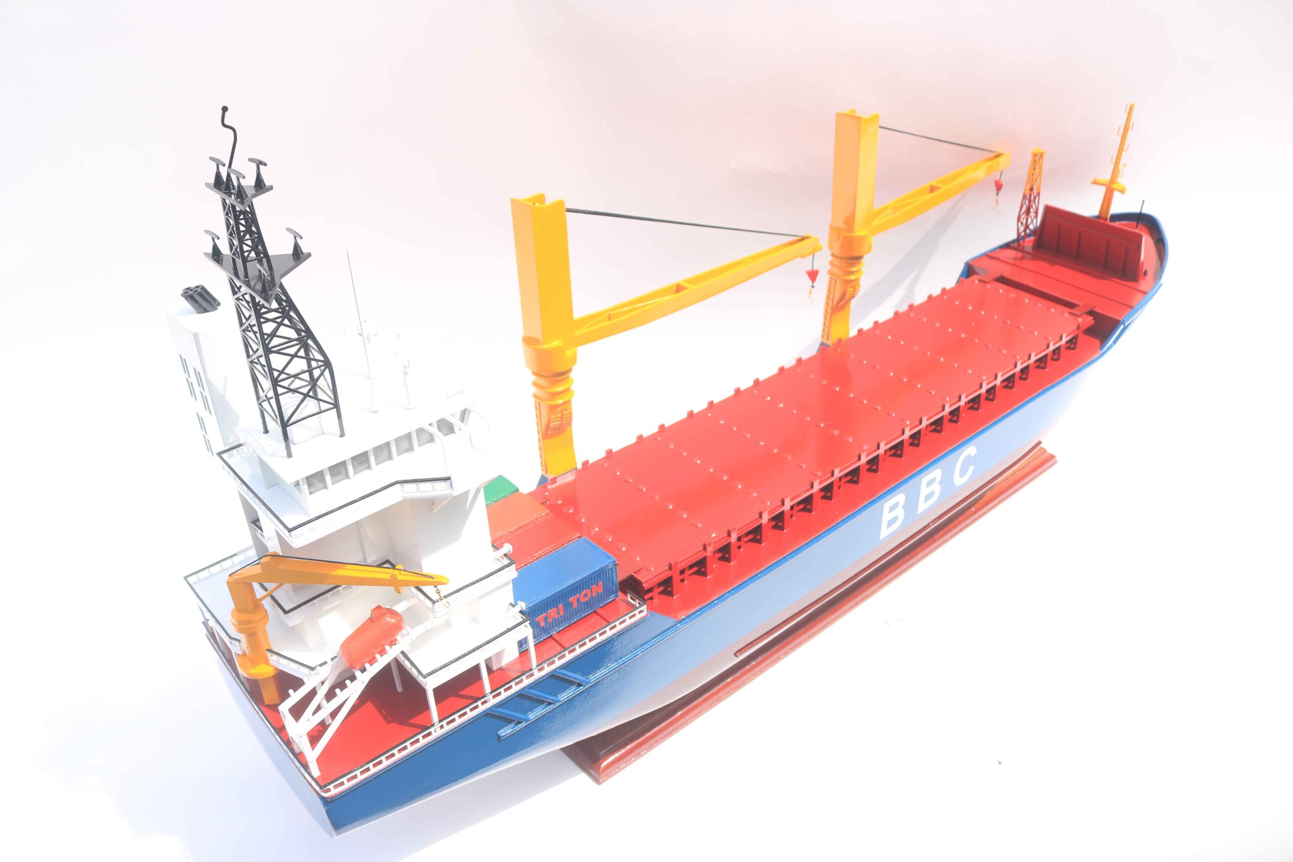 Bbc Break Bulk Commercial Ship Model 39.4" 12 Bbc Break Bulk Commercial Ship Model