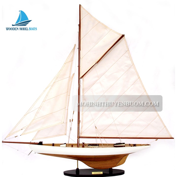 Sailing Boat Columbia Painted Model