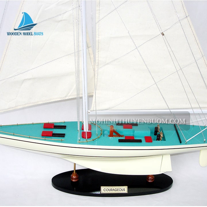 Sailing Boat Courageous Painted Model
