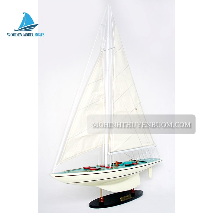 Sailing Boat Courageous Painted Model