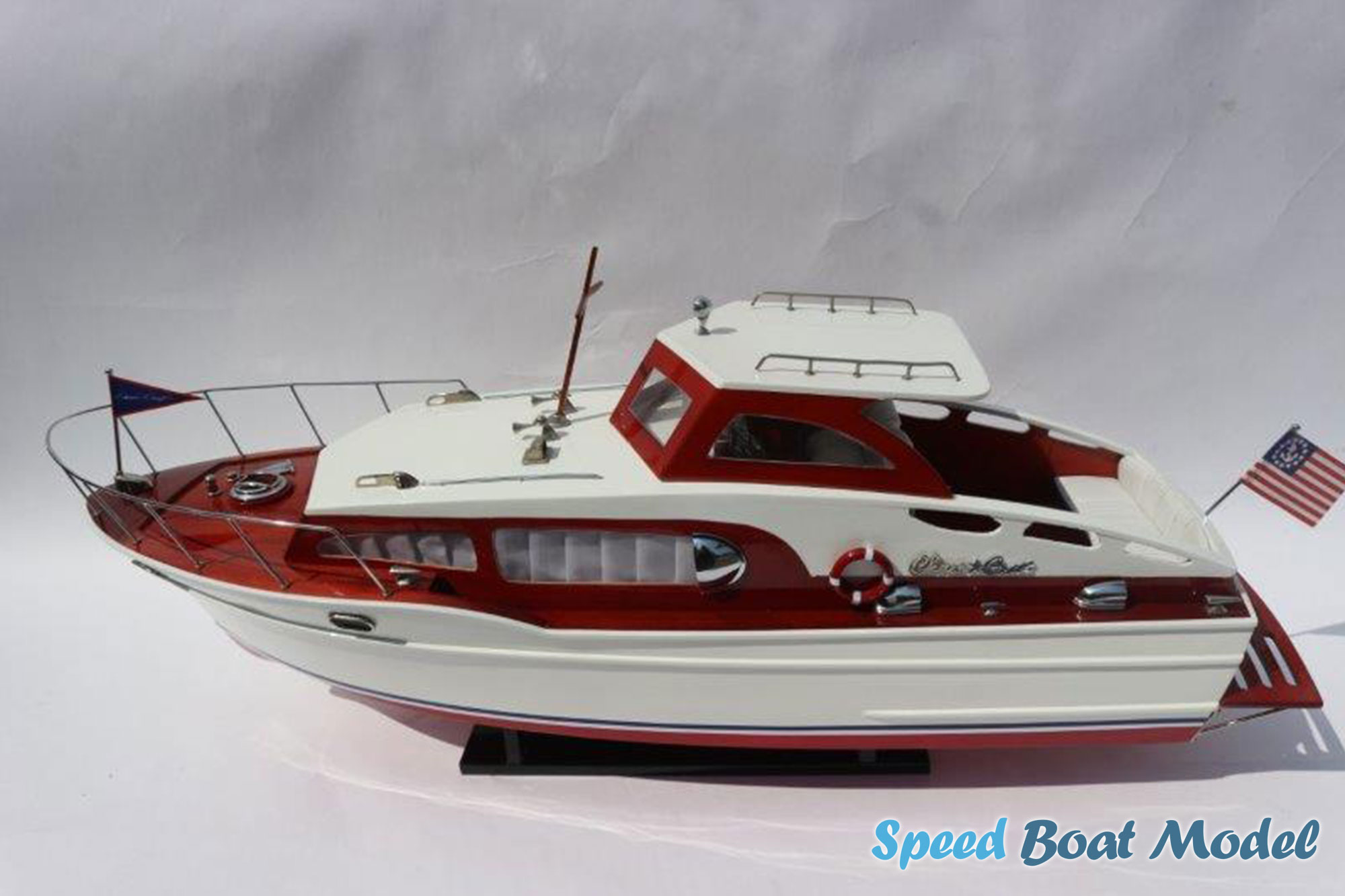 Chris Craft Cabin Cruiser Speed Boat Model 37" 12 Chris Craft Cabin Cruiser Speed Boat Model
