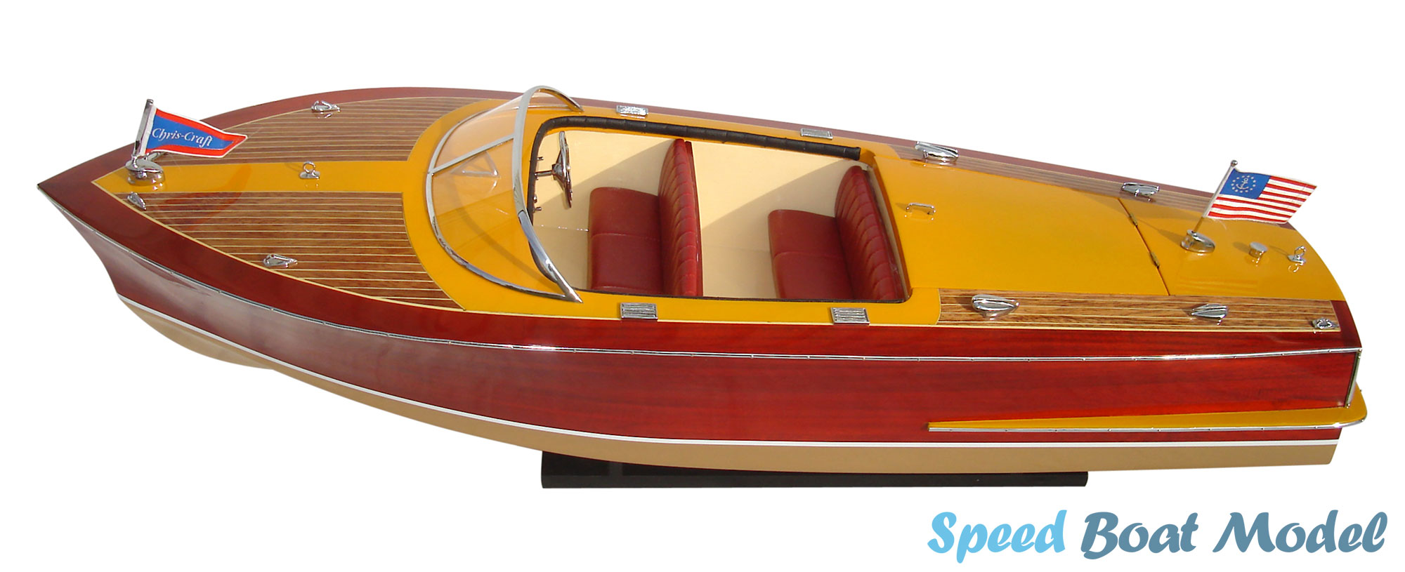 Chris Craft Capri 1955 Boat Model 27.5" 20 Chris Craft Capri 1955 Boat Model 27.5