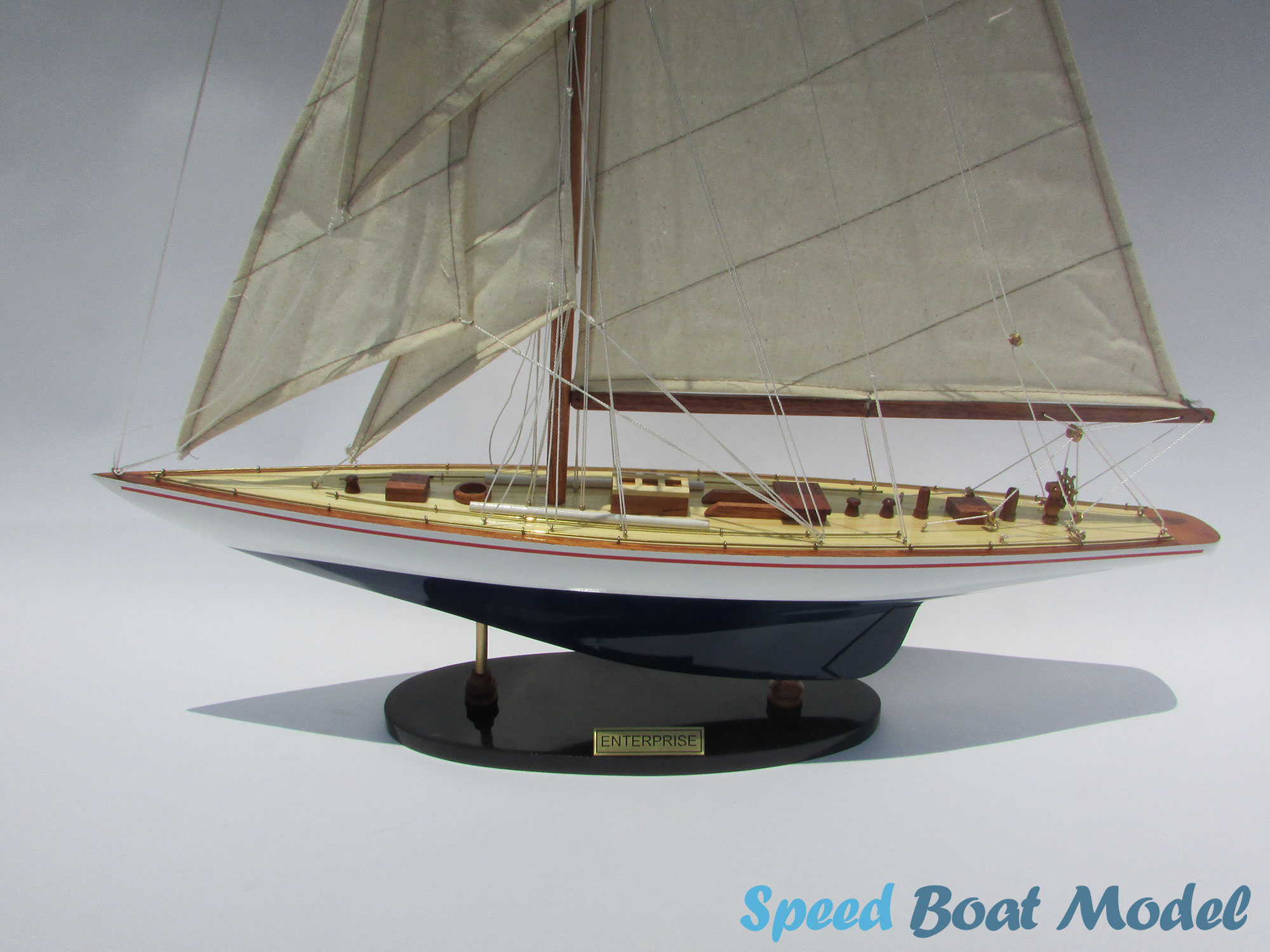 Enterprise Painted Sailing Boat Model 23.6" 19 Enterprise Painted Sailing Boat Model 23.6