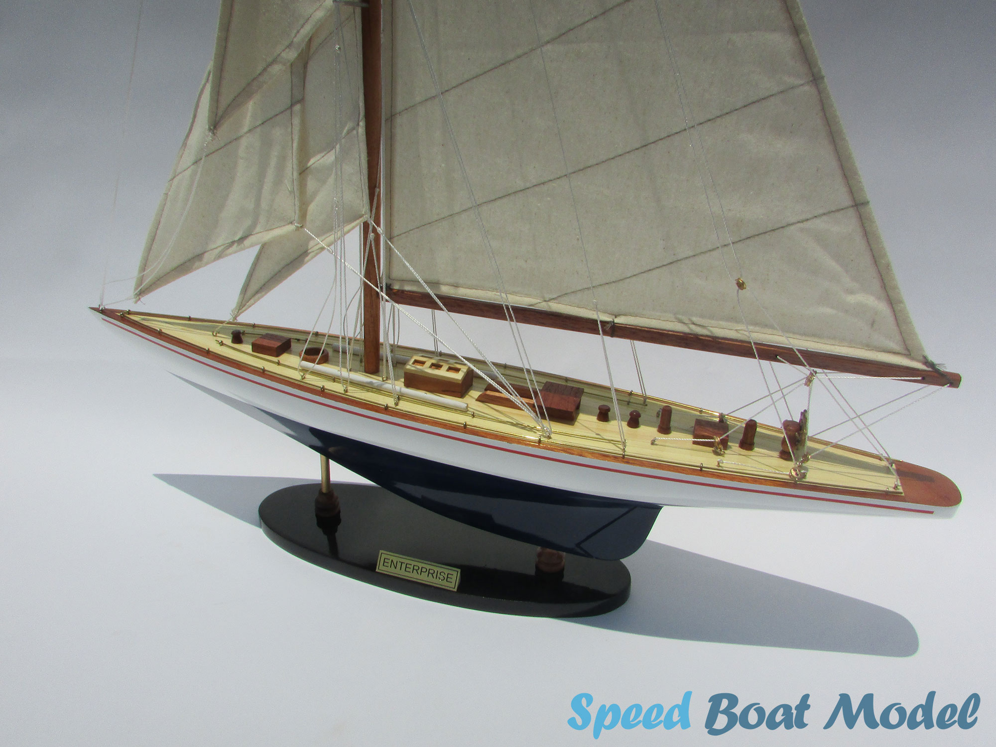 Enterprise Painted Sailing Boat Model 23.6" 20 Enterprise Painted Sailing Boat Model 23.6