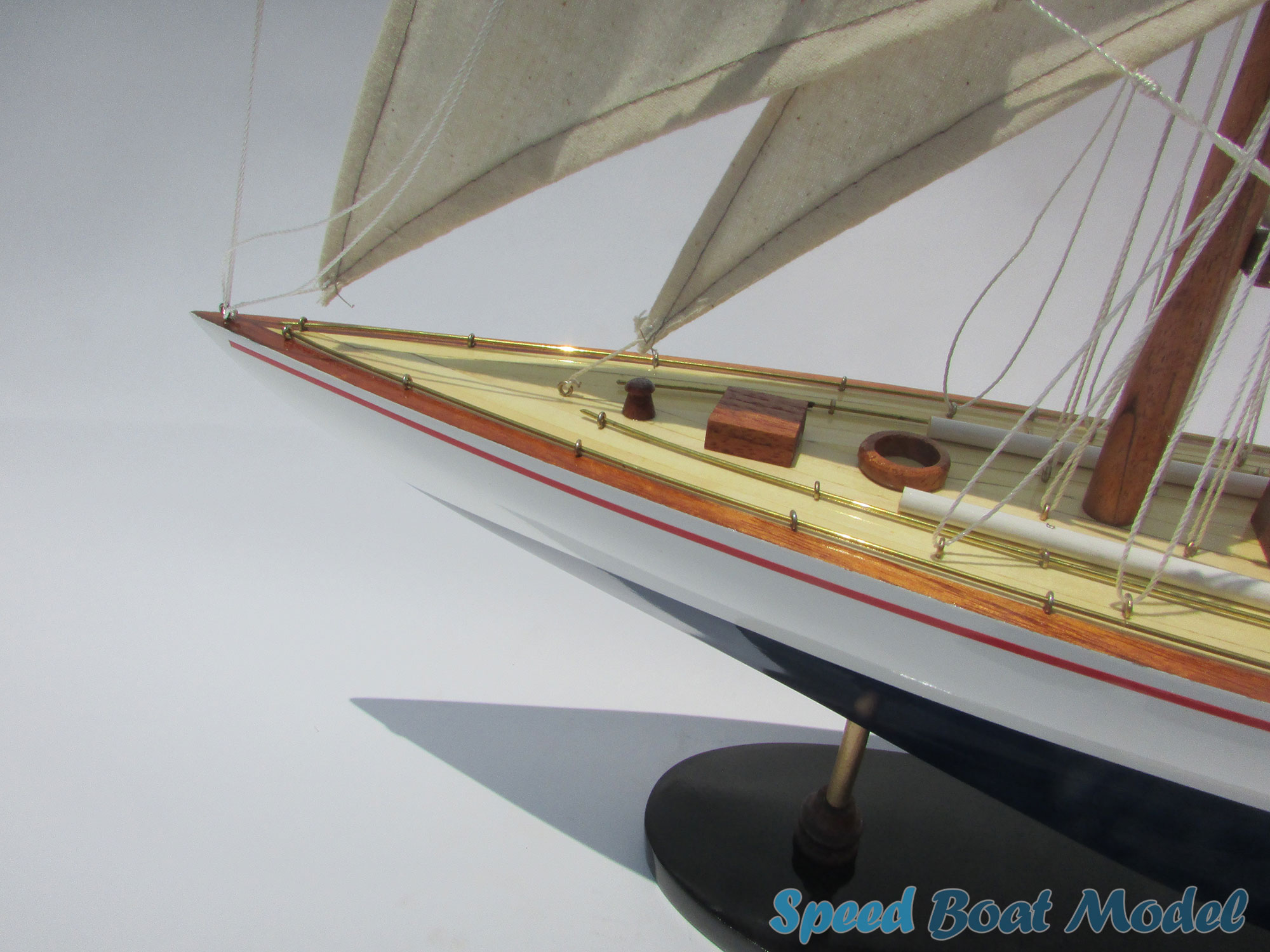 Enterprise Painted Sailing Boat Model 23.6" 21 Enterprise Painted Sailing Boat Model 23.6