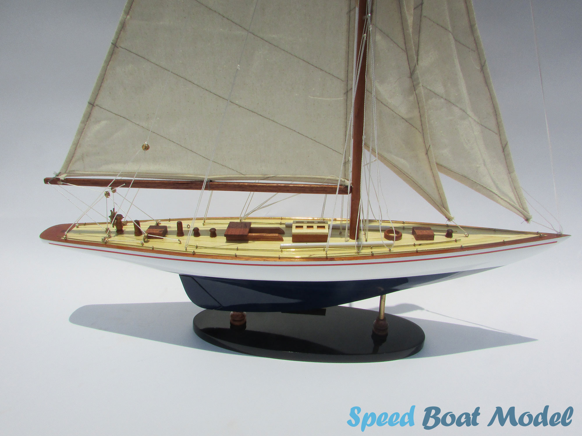 Enterprise Painted Sailing Boat Model 23.6" 25 Enterprise Painted Sailing Boat Model 23.6