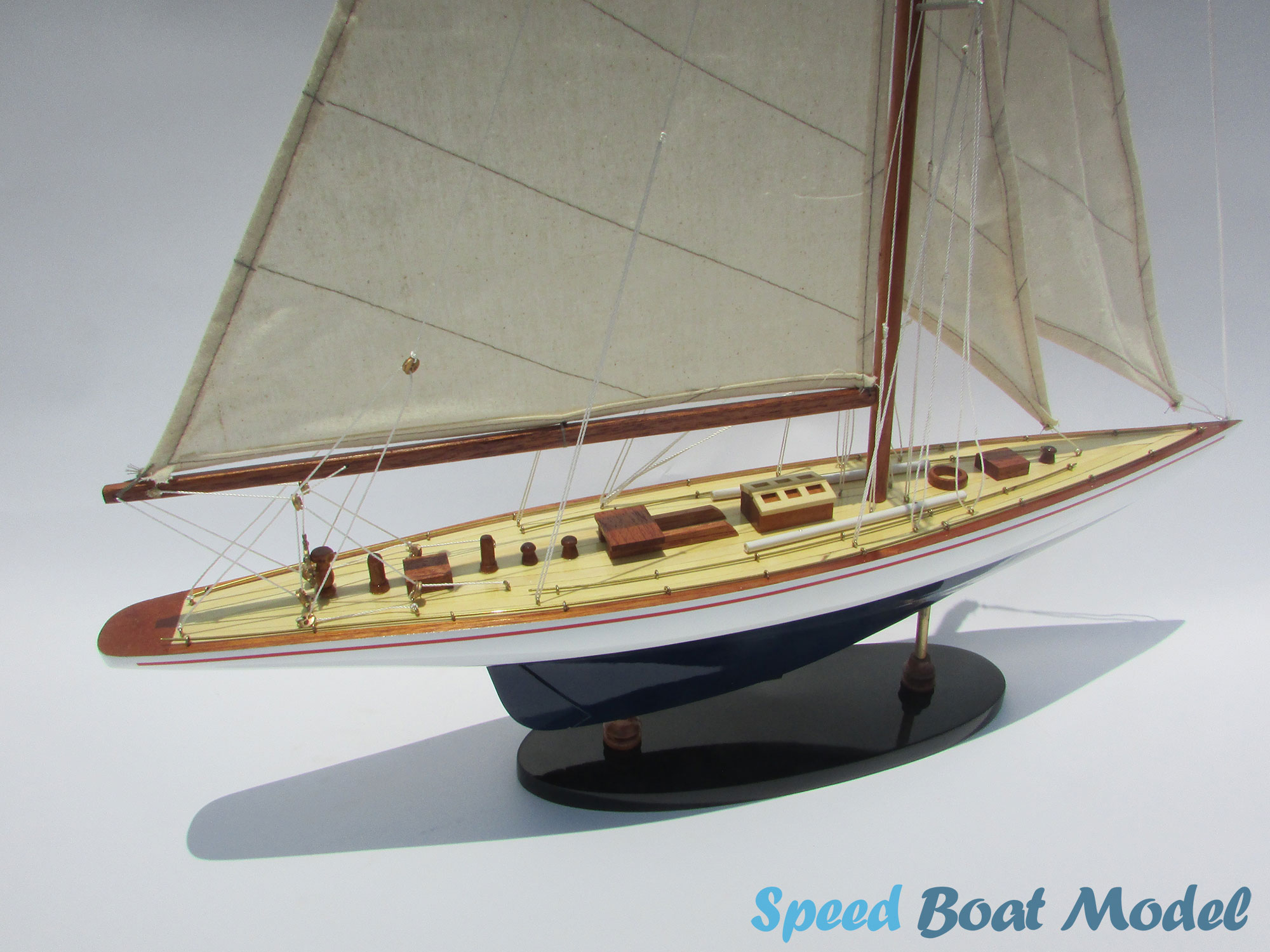 Enterprise Painted Sailing Boat Model 23.6" 26 Enterprise Painted Sailing Boat Model 23.6