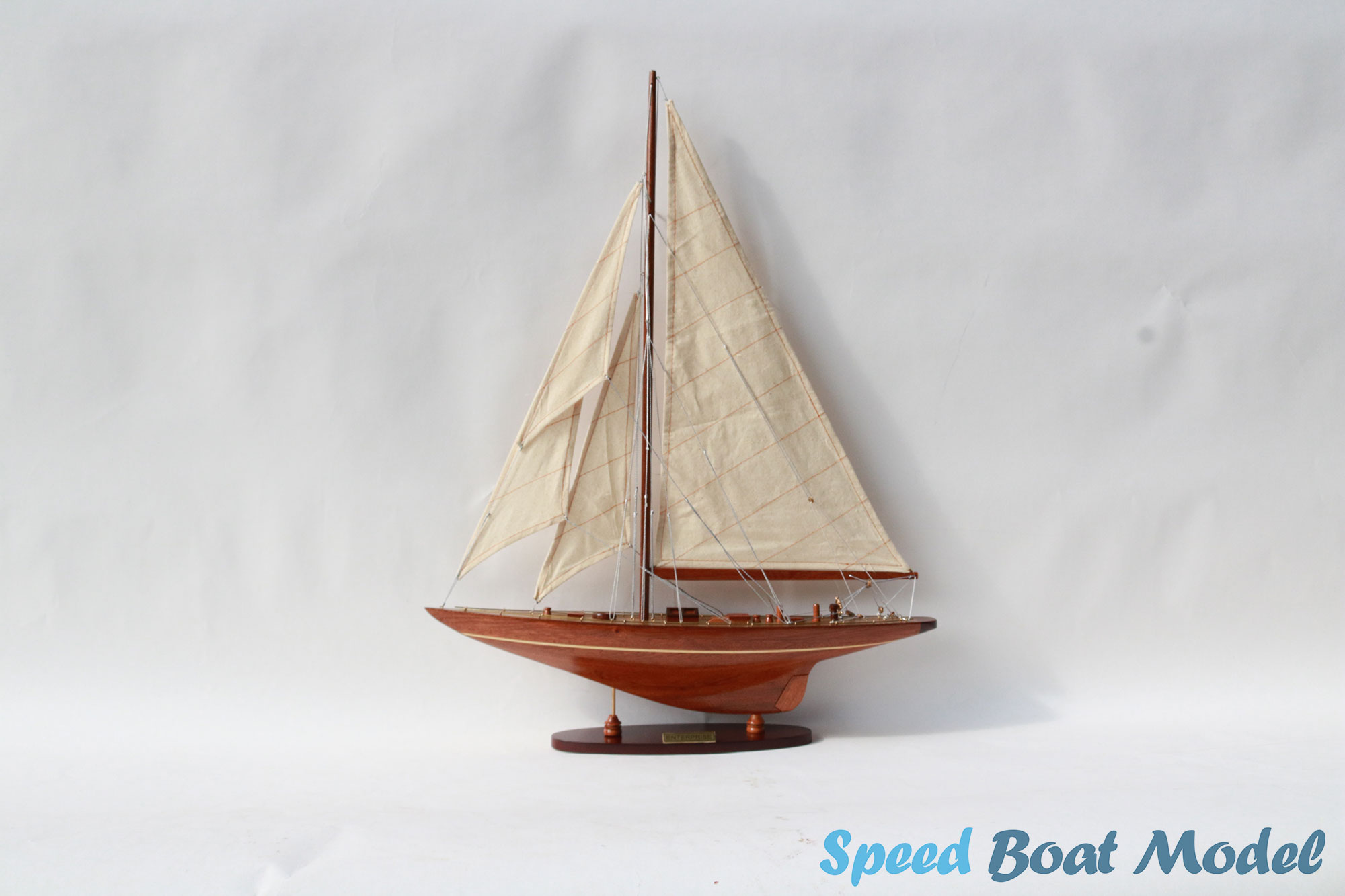 Enterprise Wood Sailing Boat Model 19.7"