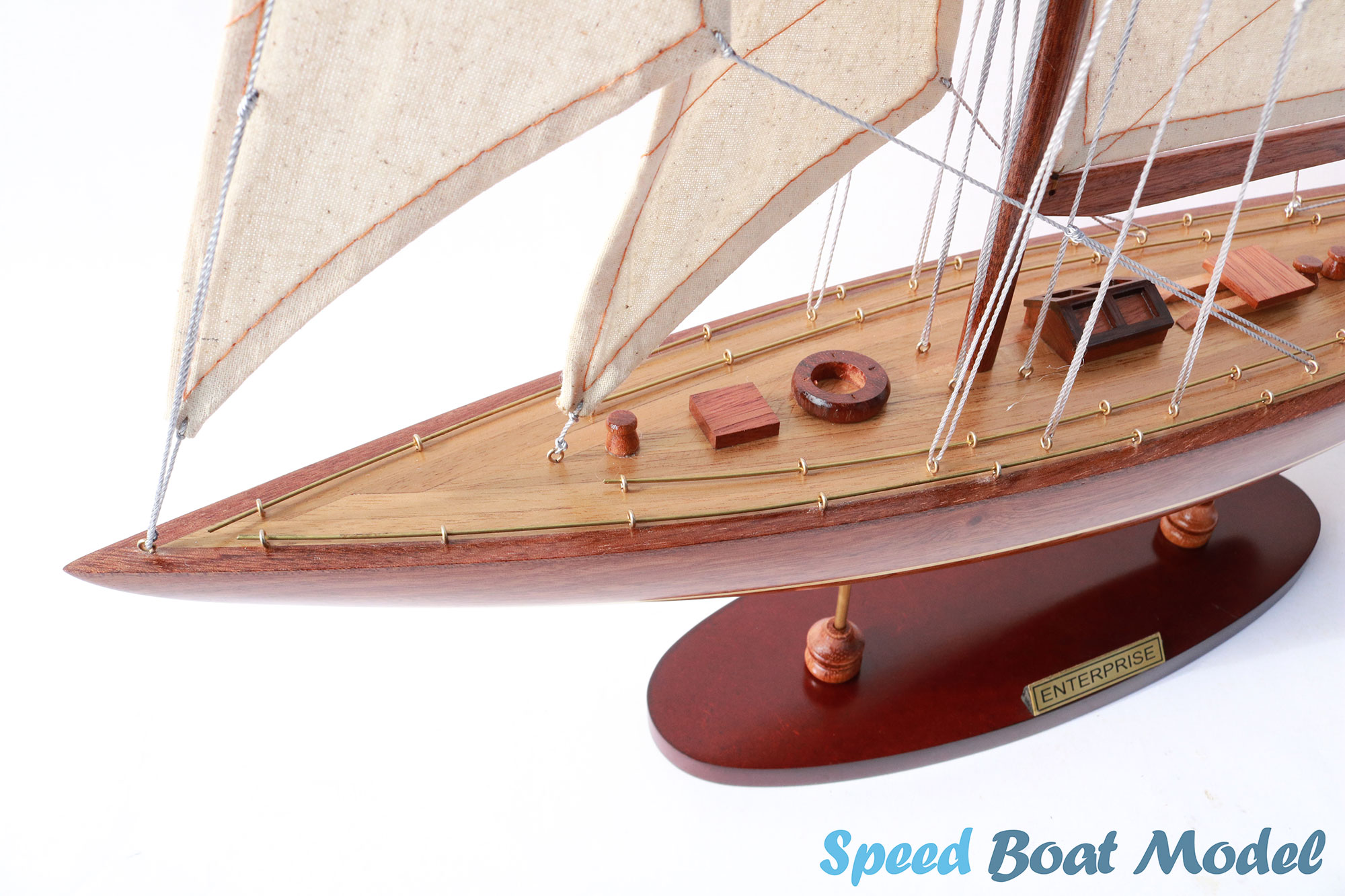 Enterprise Wood Sailing Boat Model 19.7