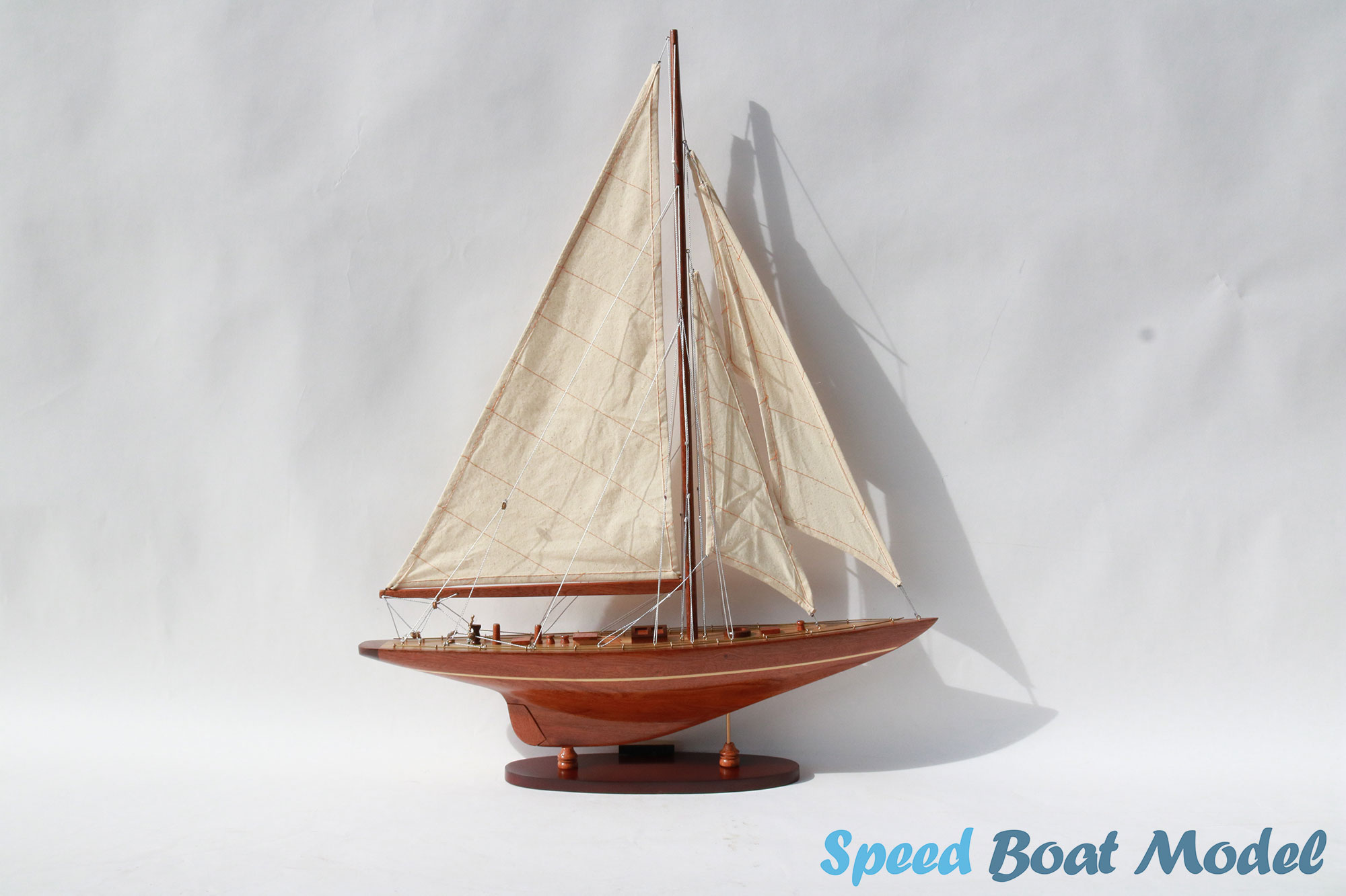 Enterprise Wood Sailing Boat Model 19.7"