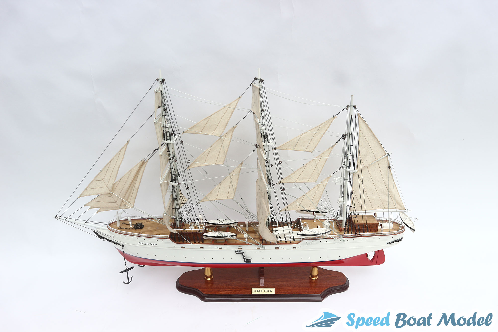 Gorch Fock I Painted Tall Ship Model 24.4"