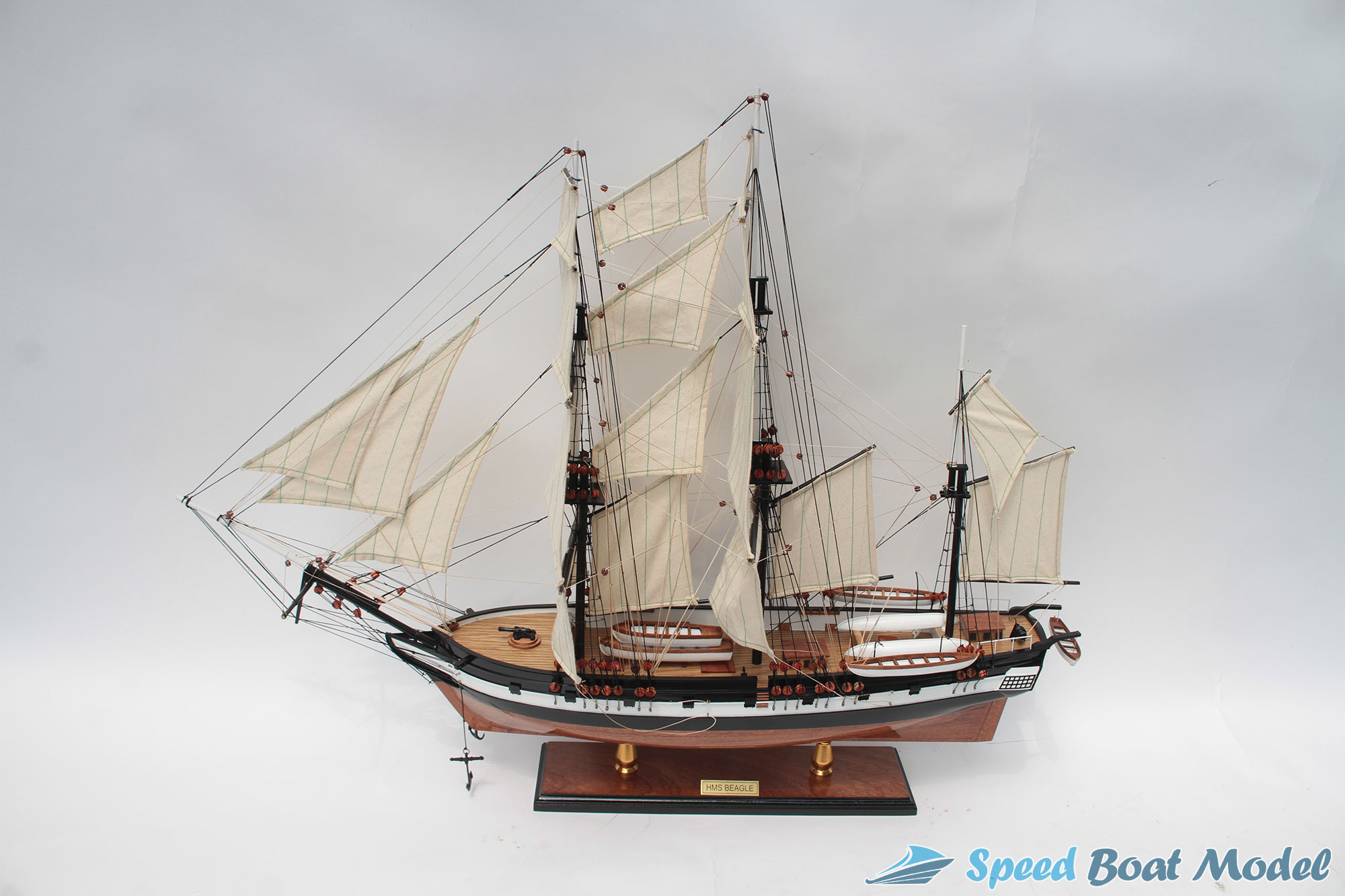 Hms Beagle Tall Ship Model 25.9"